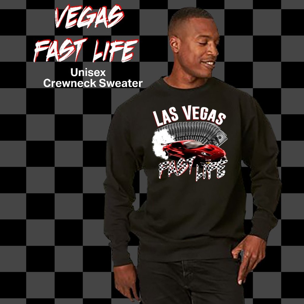 Vegas Fast Life Crewneck Sweater
